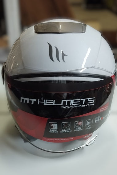 Casco Moto City Eleven Bianco
