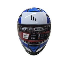 Casco Moto  Thunder Bianco/Blu 3SV