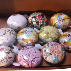 Campanello Acciaio Retrò diam 60mm Dipinto