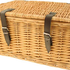 Cesto Vimini Rettangolare con coperchio grande 47 x 31 x 25