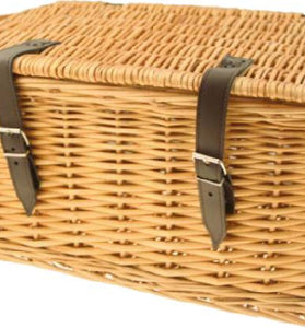 Cesto Vimini Rettangolare con coperchio grande 47 x 31 x 25