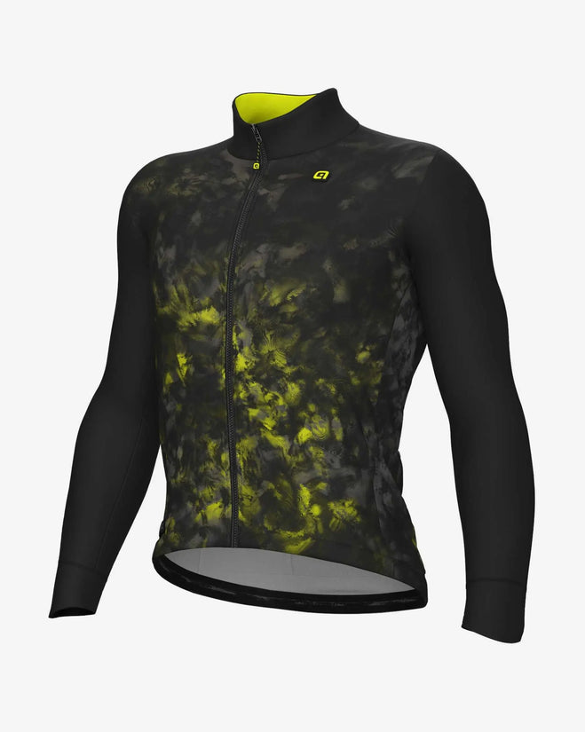Giacca Alé PR.E Ghostly Giallo Brillante Nero Tg L