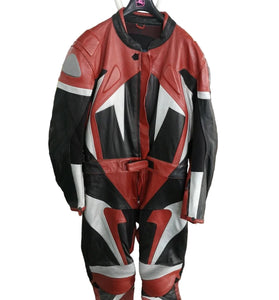 Tuta Moto Kandia Sport in vera Pelle XXXL Rossa